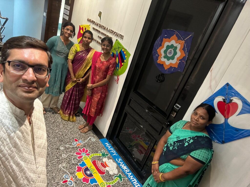 Sankranti celebrations at office